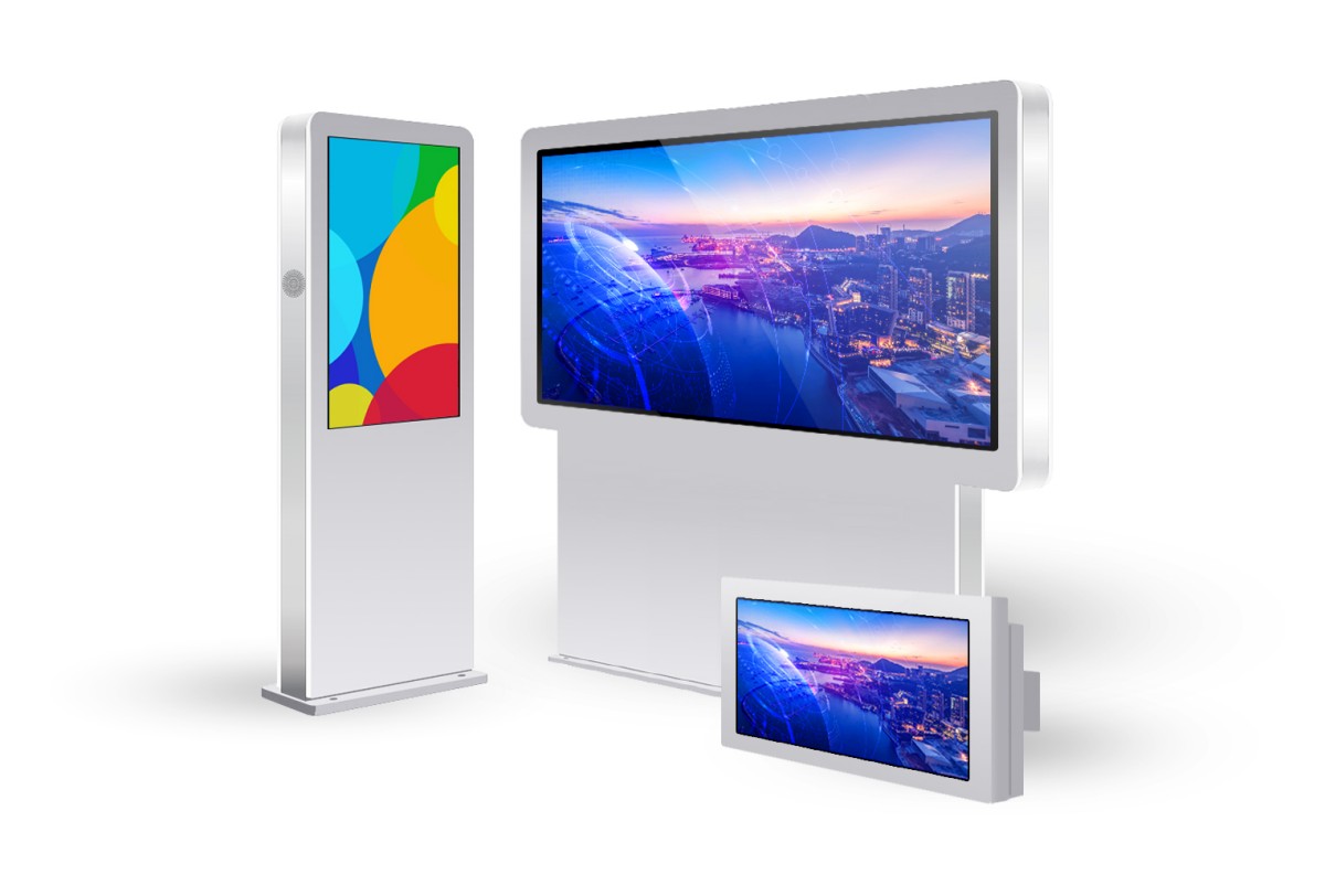 What operating system should the wall-mounted advertising machines choose