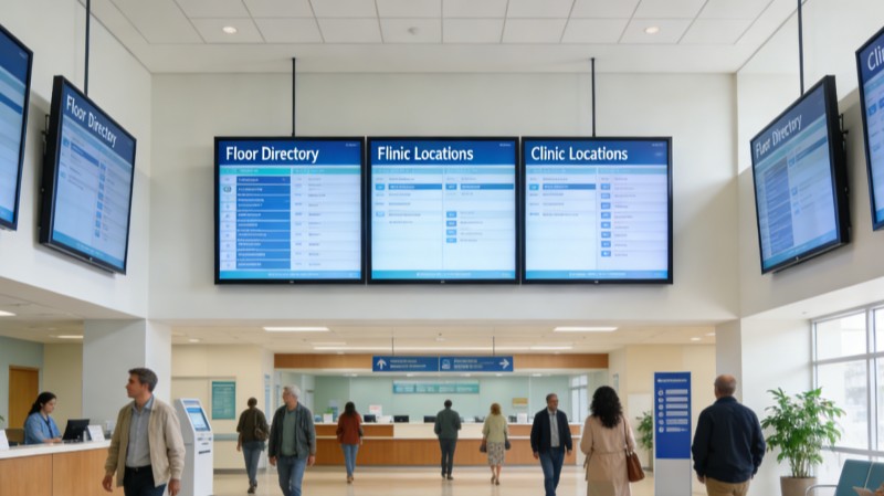 Outpatient Waiting Room Digital Signage Systems | FVASEE Healthcare
